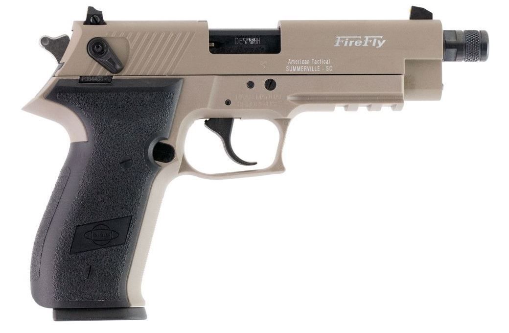 American Tactical GSG Firefly Pistol GERG2213TFFTA, 22LR, 4.9in, Black Polymer Grips, 13 Rds
