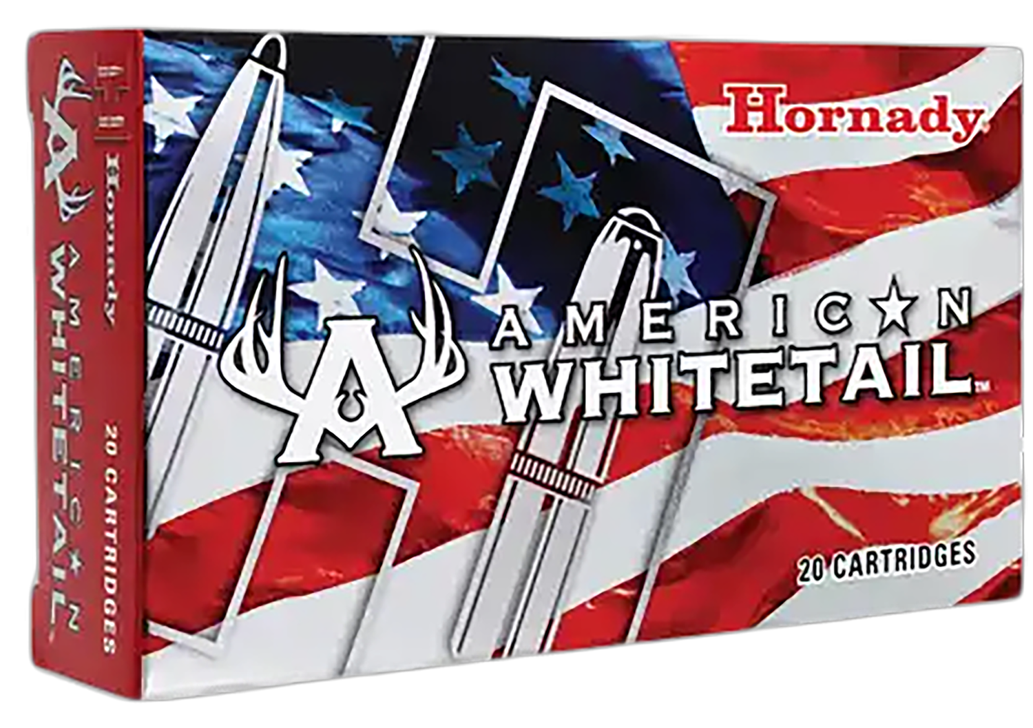 Hornady American Whitetail Rifle Ammunition 80904, 308 Winchester, Soft Point (SP), 165 GR, 2700 fps, 20 Rd/bx