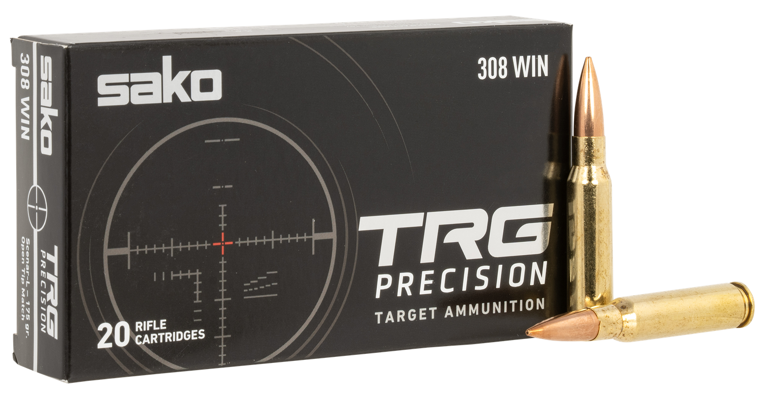 Sako TRG Precision Rifle Ammunition JASTRG308W175B, 308 Win, 175 gr, 20 Rd/Bx