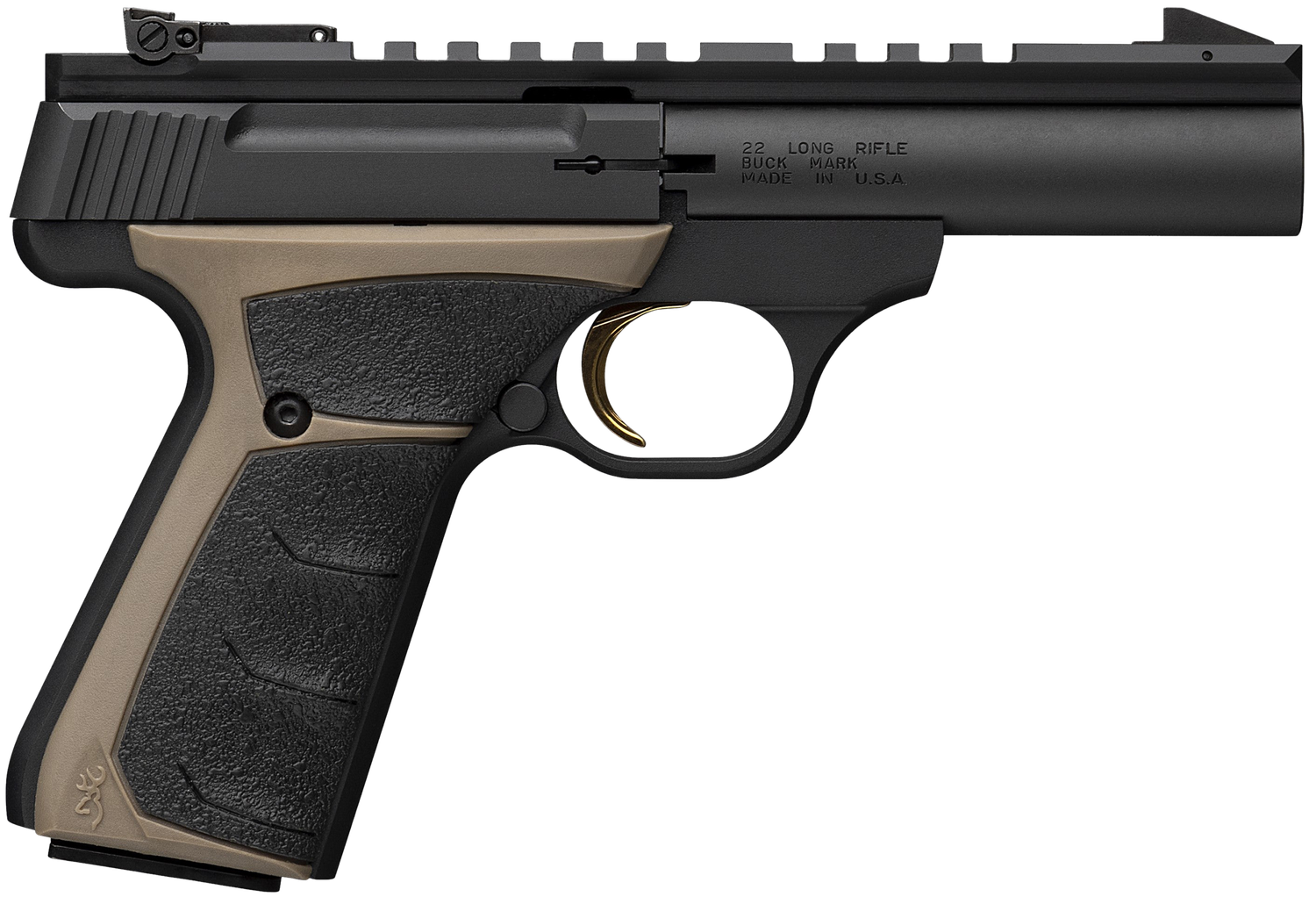 Browning Buck Mark Field Target Micro Pistol 051604490, 22 LR, 4in, UFX Overmolded Grips, Matte Black Finish, 10 Rds