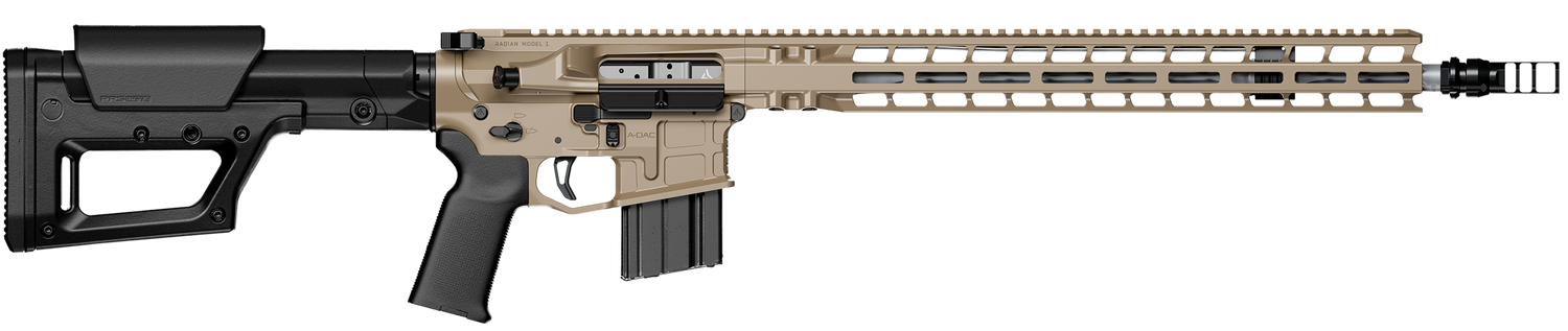 Radian Weapons Model 1 Pistol Rifle R0854, 6mm ARC, 18", SB Tactical SBA3 Brace Stock, 20 Rds