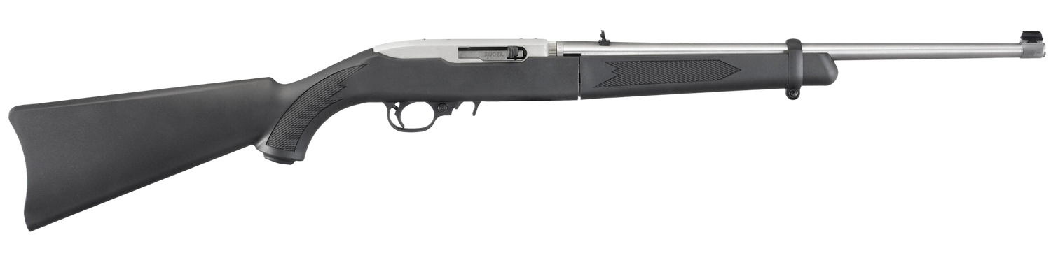 Ruger 10/22 Takedown Autoloading Rifle 11100, 22 Long Rifle, 18.5", Black Syn Stock, Stainless Finish, 10 Rd