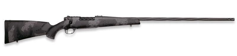 Weatherby Mark V Live Wild Rifle MLW01N7MMBR2B, 7mm BC, 26", Black/Gray Sponge Pattern Stock, 3 Rds