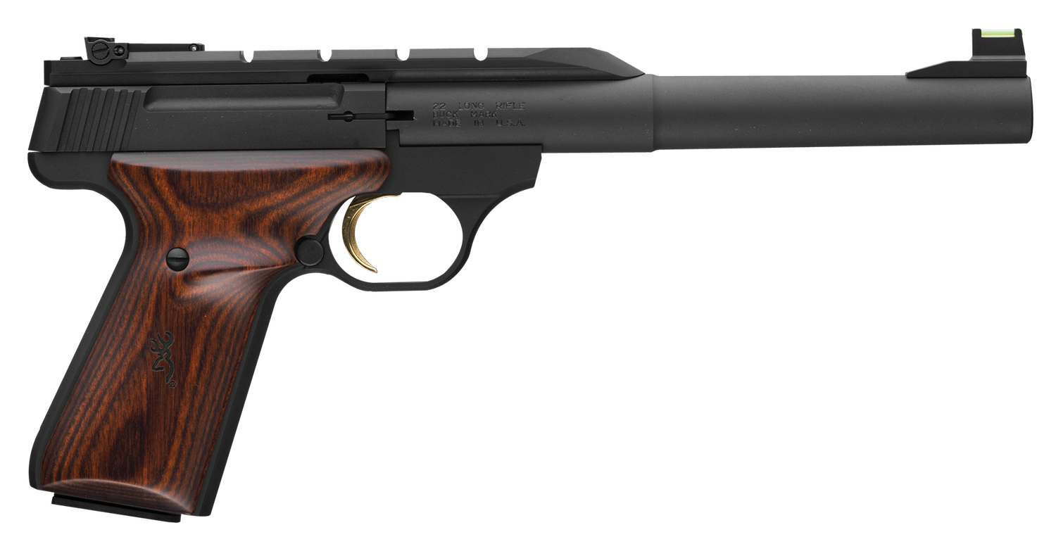 Browning Buck Mark Hunter Pistol 051499490, 22 Long Rifle, 7.25", Laminated Grips, Matte Blue Finish, 10 Rds