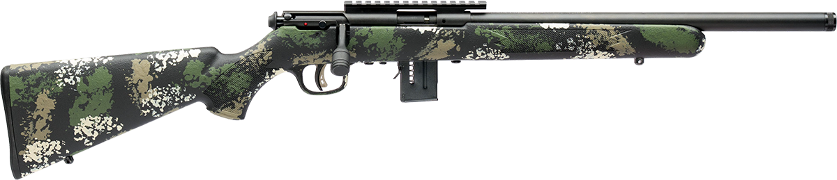 Savage 93R17 FV-SR Bolt-Action Rifle 96905, 17 HMR, 16.5", Forest Camo Stock, 5 Rds