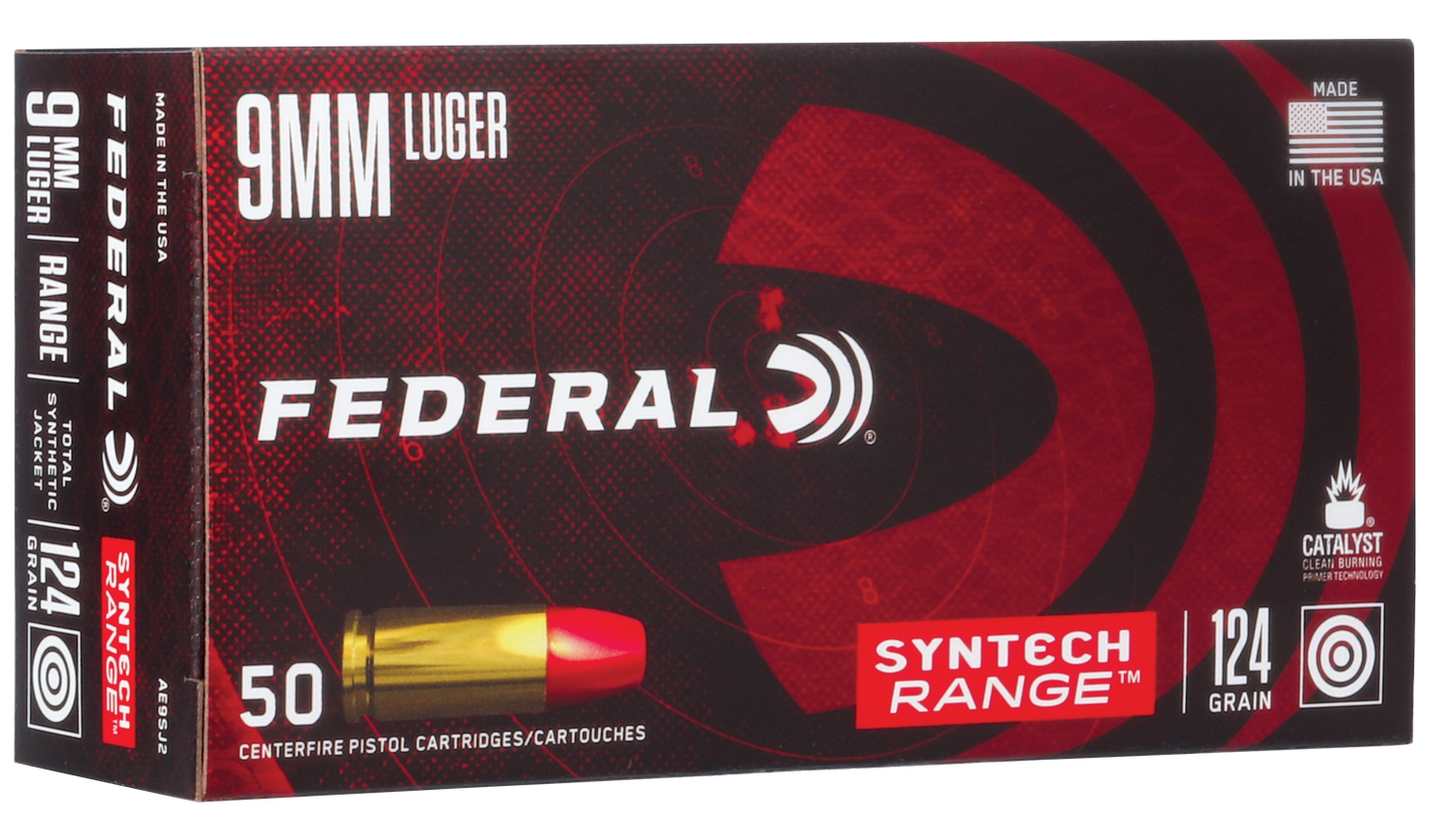 Federal American Eagle Syntech 9mm 124gr Ammo - Able Ammo