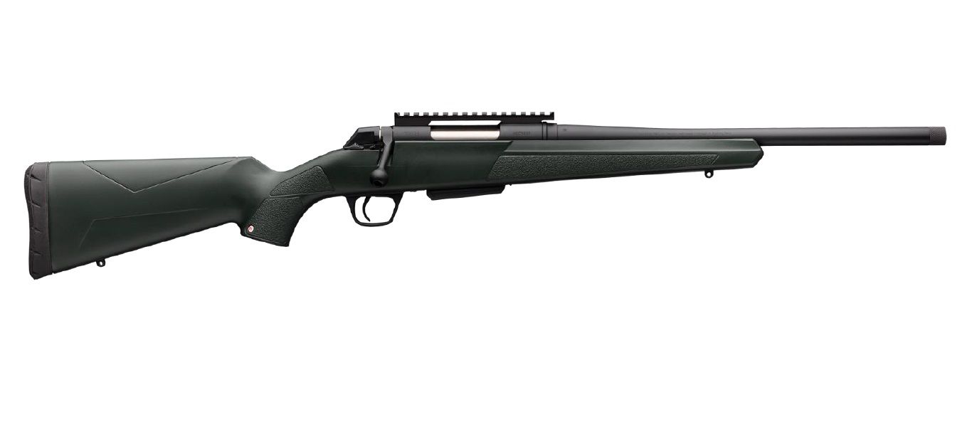 Winchester XPR Stealth Bolt-Action Rifle 535757218, 7mm-08 Rem, 16.5", Green Composite Stock, Threaded, 3 Rds