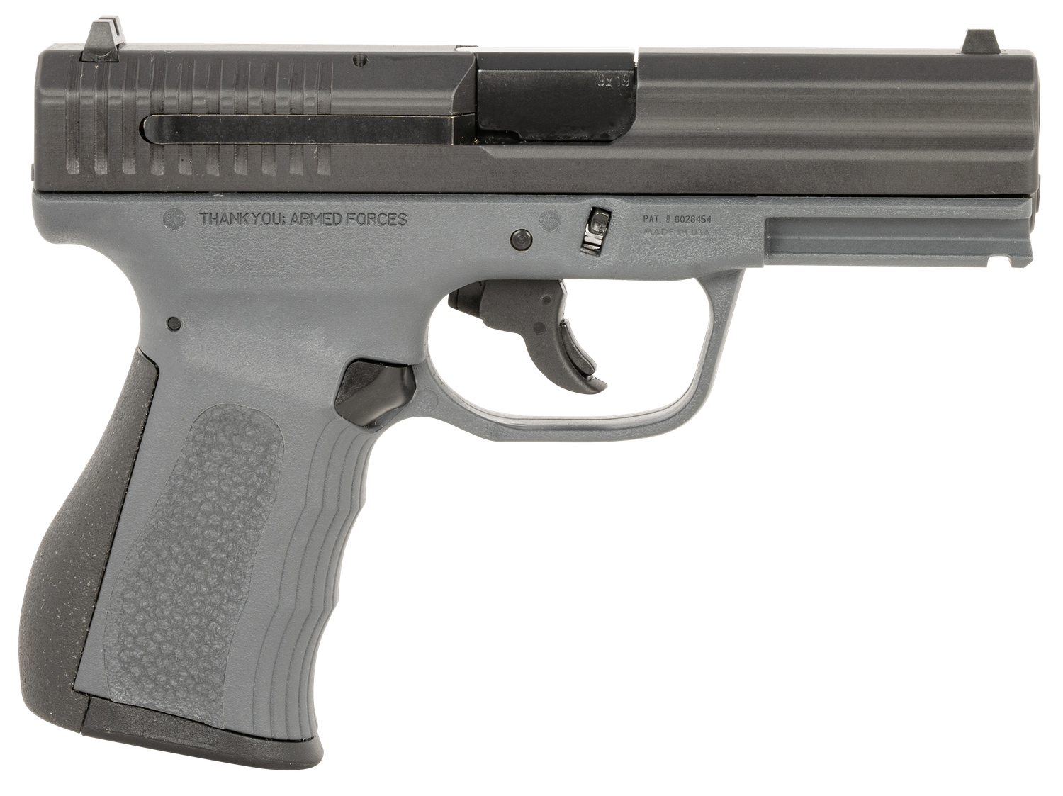 FMK 9C1 G2 *CA/MA Compliant Pistol G9C1G2PSSCM, 9mm Luger, 3.87in, Black Backstrap, Sniper Gray Finish, 10 Rds