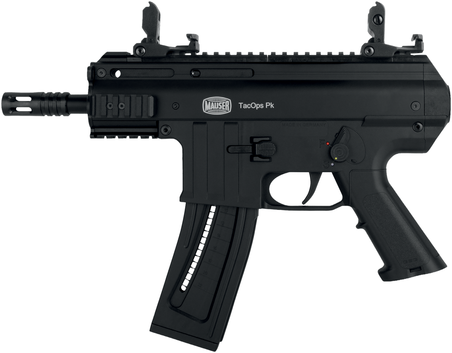 FMK TacOps Pk Pistol 4150060, 22 LR, 5in, Black Finish, 110 Rds