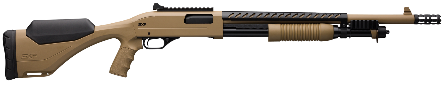 Winchester SXP Extreme Defender Shotgun 512410395, 12 Gauge, 18", 3" Chmbr, Fixed Pistol Grip w/Adjustable Comb, Flat Dark Earth Finish, 5+1 Rds