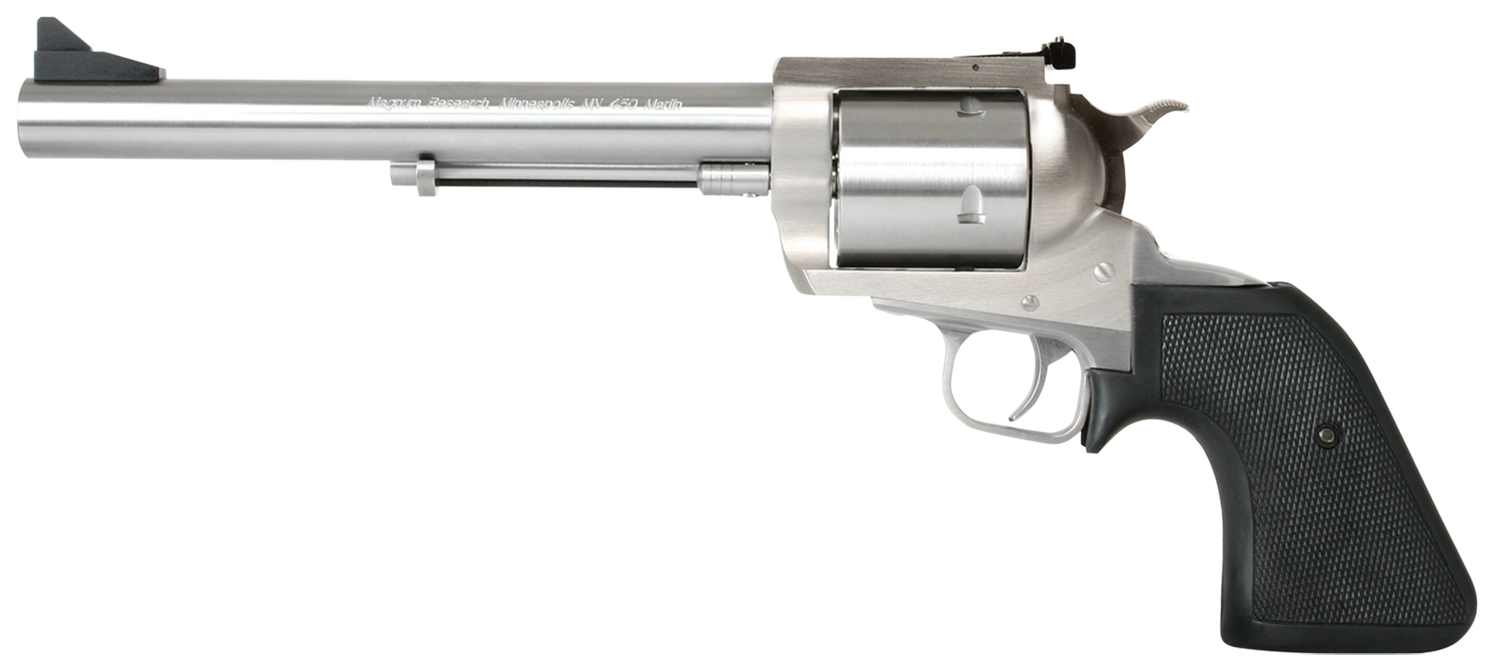 Magnum Research BFR Revolver BFR45/707, 45-70 Govt, 7 1/2", Hogue Rubber Grip, Stainless Finish, 5 Rd
