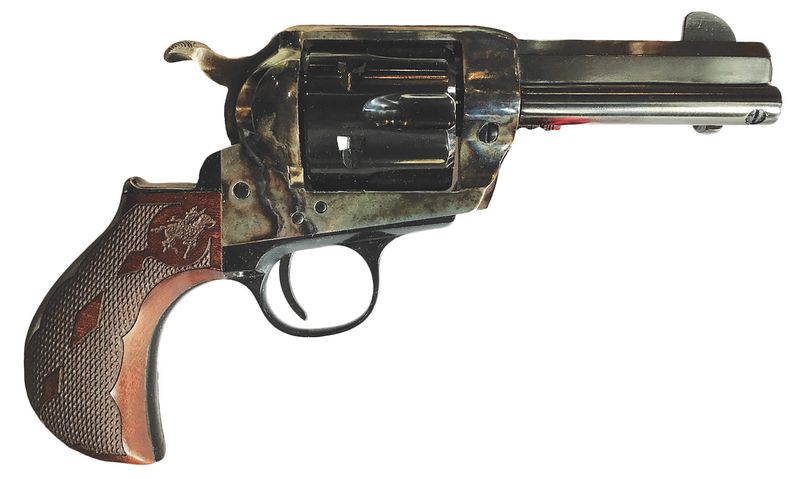 Cimarron El Malo 2 Revolver PP346MALO2, 45 Colt (Long Colt), 3.50in, Smooth Walnut Grips, 6 Rds
