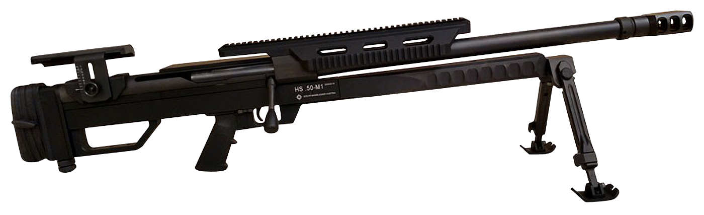 Steyr Arms HS Bolt Action Rifle 61.050.1, 50 Browning Machine Gun BMG, 24", Black Synthetic Stock, Black Finish, 4 Rd