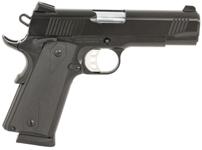 Tisas 1911 Carry B45 Pistol 10100119, 45 ACP, 4.25in, Black G10 Sunburst, Dark Gray Cerakote Finish, 8 Rds
