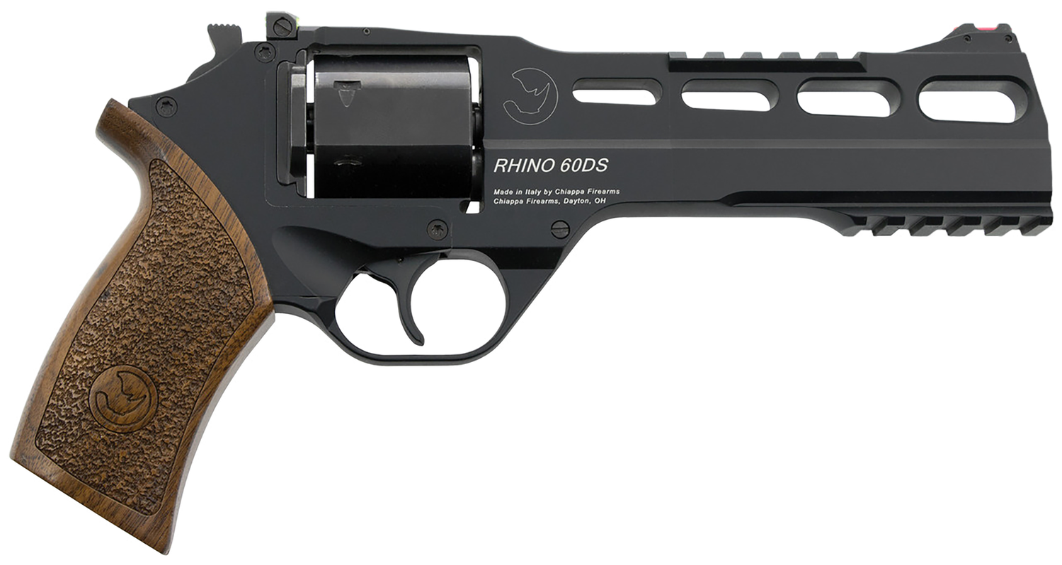 Chiappa Rhino 40DS Revolver 340167, 9mm Luger, 6", Walnut Grips, Aluminum Alloy Finish, 6 Rd