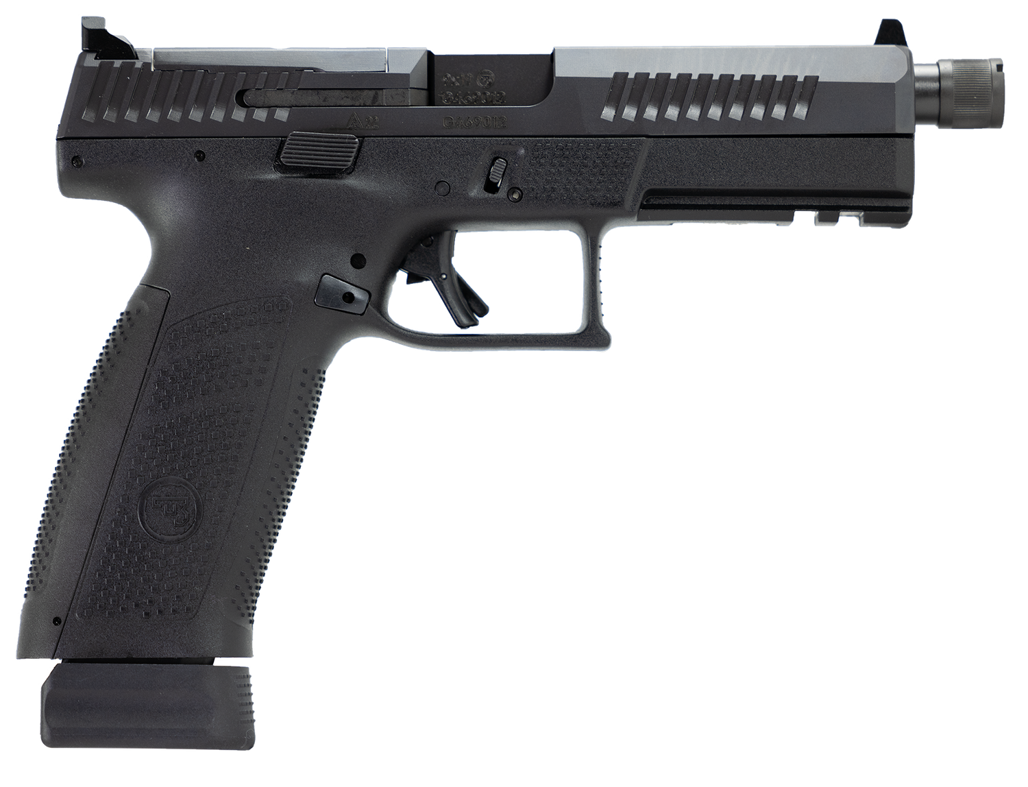 CZ-USA P-10 F Semi Auto Pistol 91556 , 9mm Luger, 5.1" Threaded, OR, Black Finish, 21 Rds