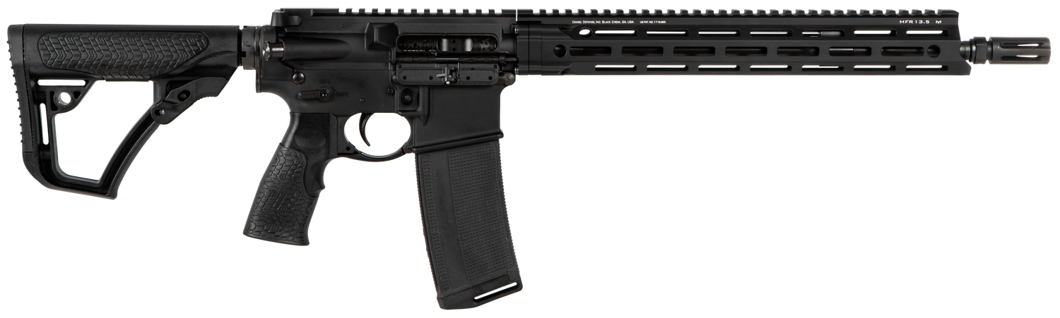 Daniel Defense DDM4 V7 SLW Rifle 0212815049047, 223 Remington/5.56 NATO, 14.5" w/Pinned Flash Hider, Collapsible Stock, Black Finish, 30 Rds