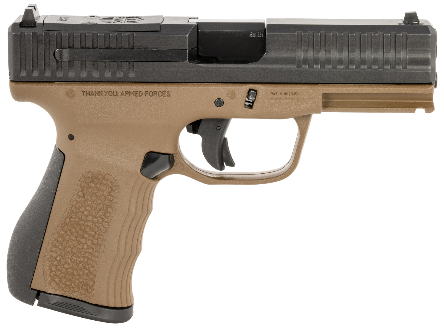 FMK G3 Optic Ready Pistol FMKG49BB, 9mm Luger, 4in, Black Backstrap Grips, Burnt Bronze Finish, 14 Rds