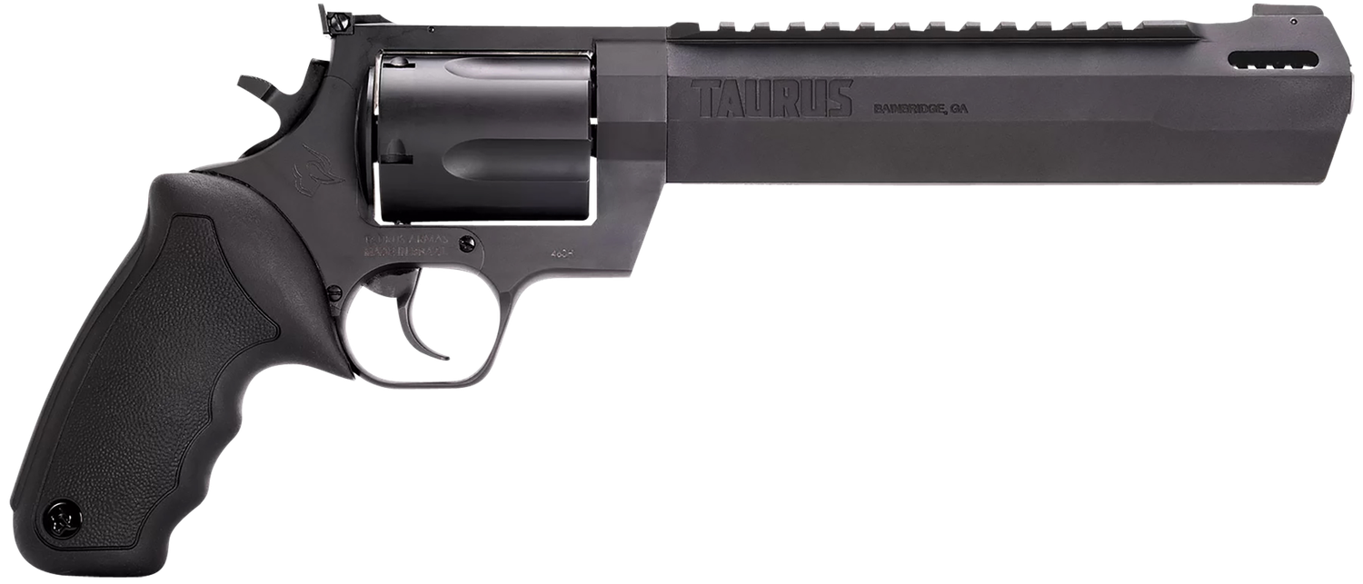 Taurus Raging Hunter Revolver 2460081RH, 460 S&W Mag, 8.37", Black Rubber Grips, Matte Black Finish, 5 Rds