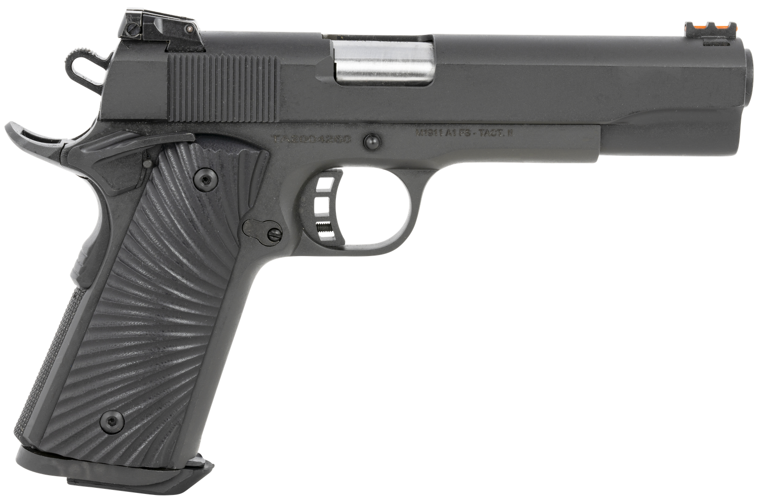 Taylors 1911 Tactical Pistol 230056, 10mm Auto, 5in, Black/Gray G10 Grips, Black Parkerized Finish, 8 Rds