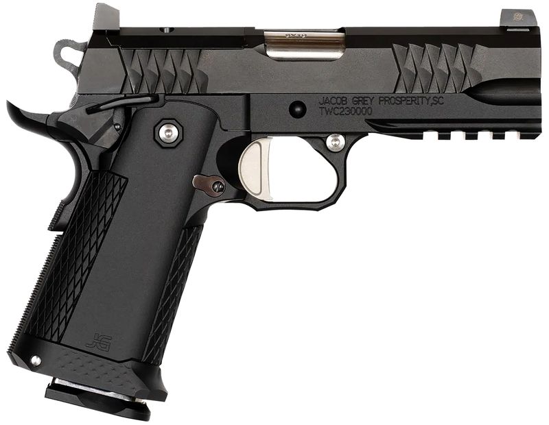 Jacob Grey TWC9 TWC9 Optic Ready Pistol TWC9425, 9mm Luger, 4.25in, Black Textured, Black Finish, 17 Rds