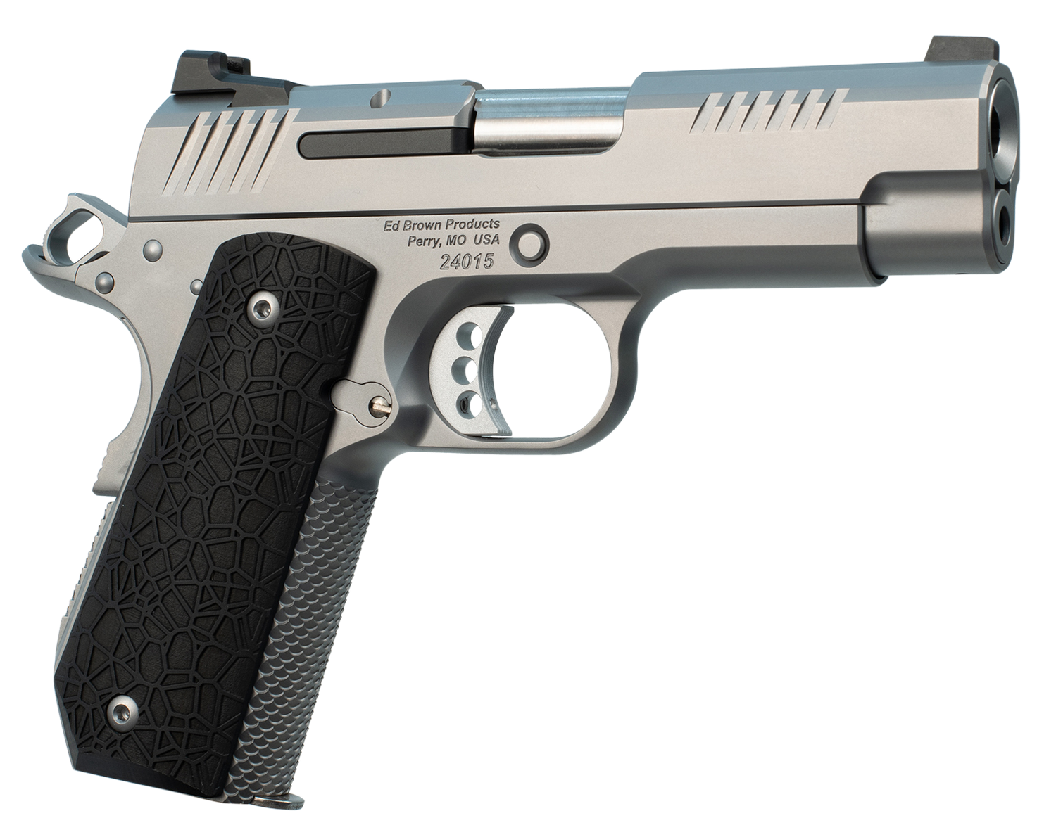 Ed Brown Evo KC9 SAO Pistol EVOKC9, 9mm Luger, 4", Black G10 Grips, Stainless Steel Finish, 9 Rds