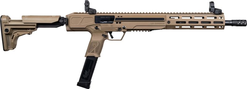 Ruger LC Carbine Semi-Auto Rifle 19316, 10mm, 16.25", Adj. Stock, FDE Finish, 30 Rds