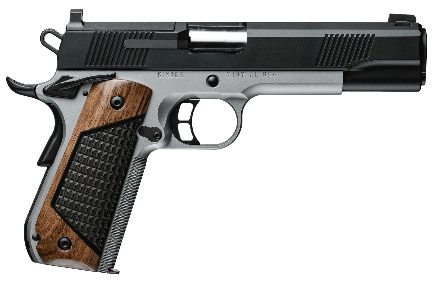 Kimber Next Gen Custom Two-Tone Pistol 3200400, 45 ACP, 5in, Wood Grips, 8 Rds