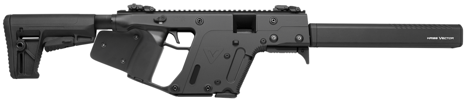 Kriss Vector CRB Gen-II Semi-Auto Rifle KV45CBL22, 45 ACP, 16", 6-Position Black Stock, Black Finish, 10 Rds