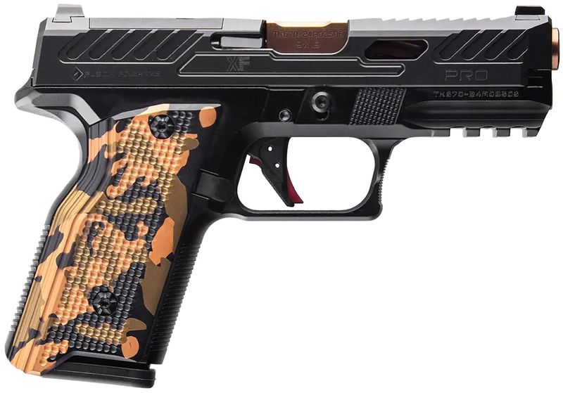 Fusion XF Pro Optic Ready Pistol XF9BR, 9mm Luger, 4in, Interchangeable Panels, Bronze Finish, 15 Rds