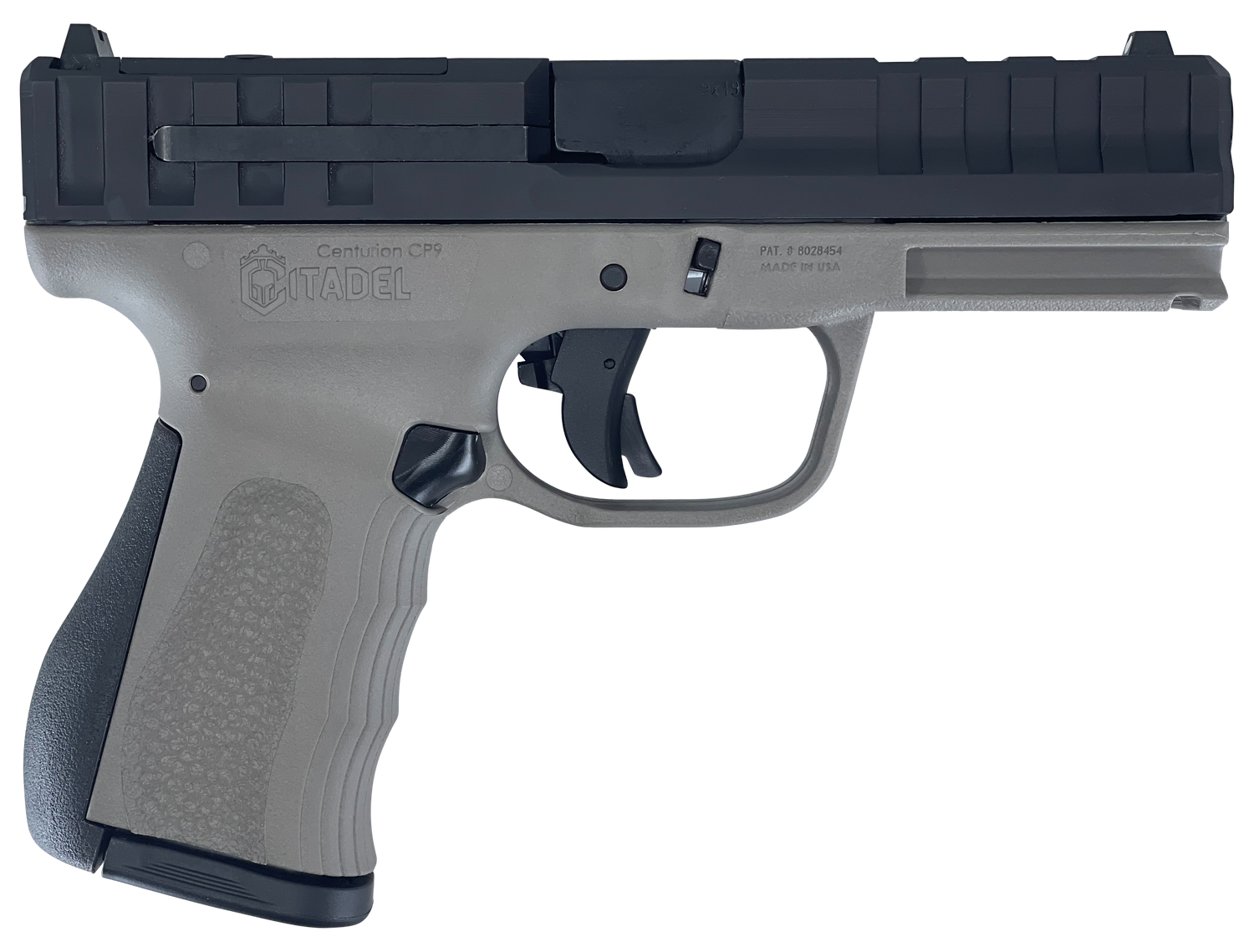 Puma Rifles Centurion CP9 Optic Ready Pistol CITCP9GRY, 9mm Luger, 4in, Gray Polymer Frame & Grips, Gray Finish, 14 Rds