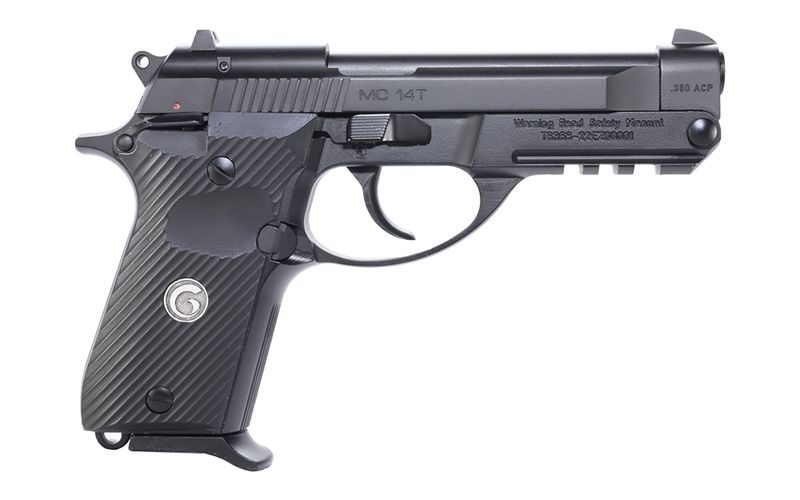 EAA MC 14T Solution Pistol 390850, 380 ACP, 4.50in, Black Checkered Polymer Grips, Black Finish, 13 Rds