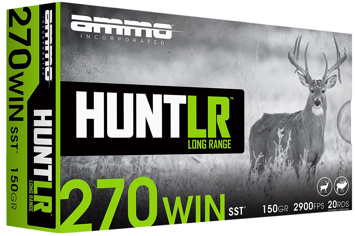 Ammo Inc Hunt Rifle Ammunition 270W150SSTA20, 270 Win, Super Shock Tip, 150 gr, 2850 fps, 20 Rd/Bx