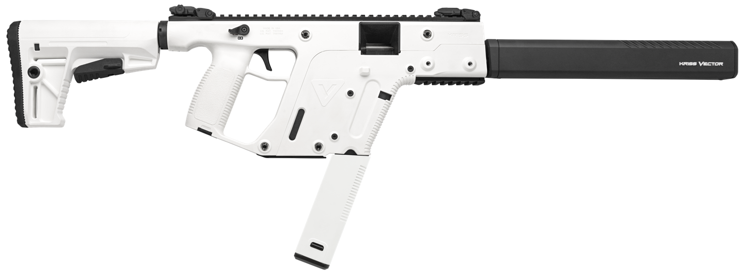 Kriss Vector CRB G2, Semi-Auto Rifle, KV45CAP20, 45 ACP, 16", 6 Position Stock, Alpine White, 30 Rds