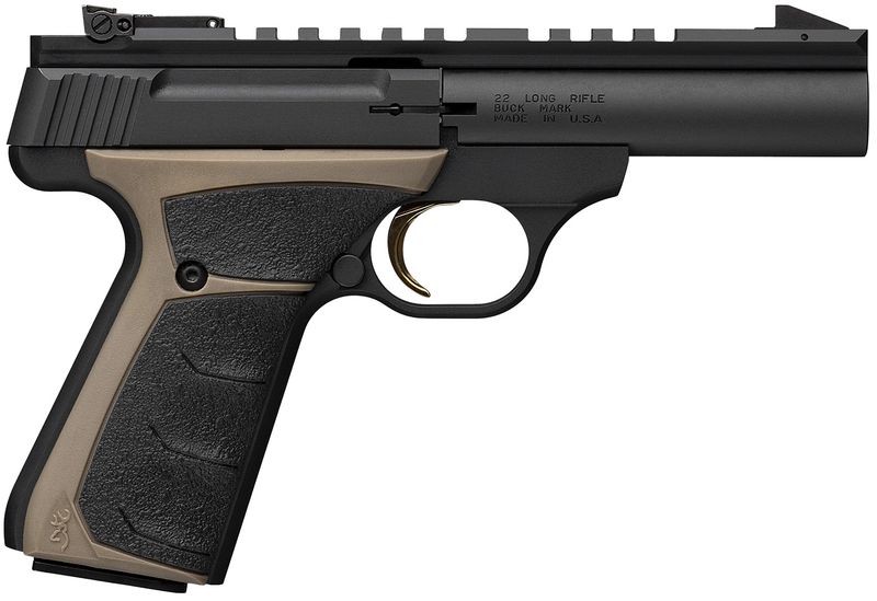 Browning Buck Mark Field Target Micro Pistol 051604490, 22 LR, 4in, UFX Overmolded Grips, Matte Black Finish, 10 Rds