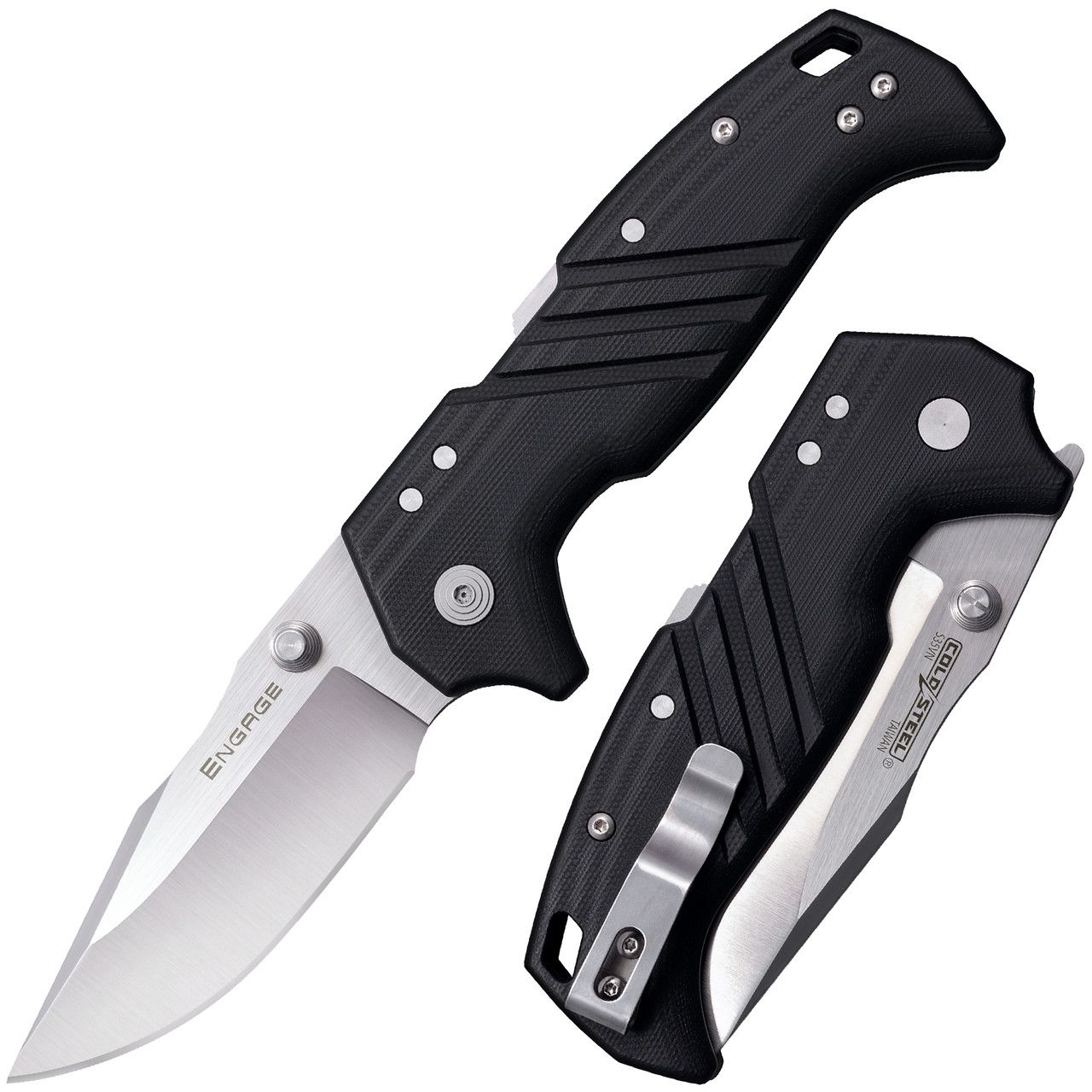Cold Steel CS-FL-35DPLC, ENGAGE 3.5", S35VN stainless steel blade, G10 handle