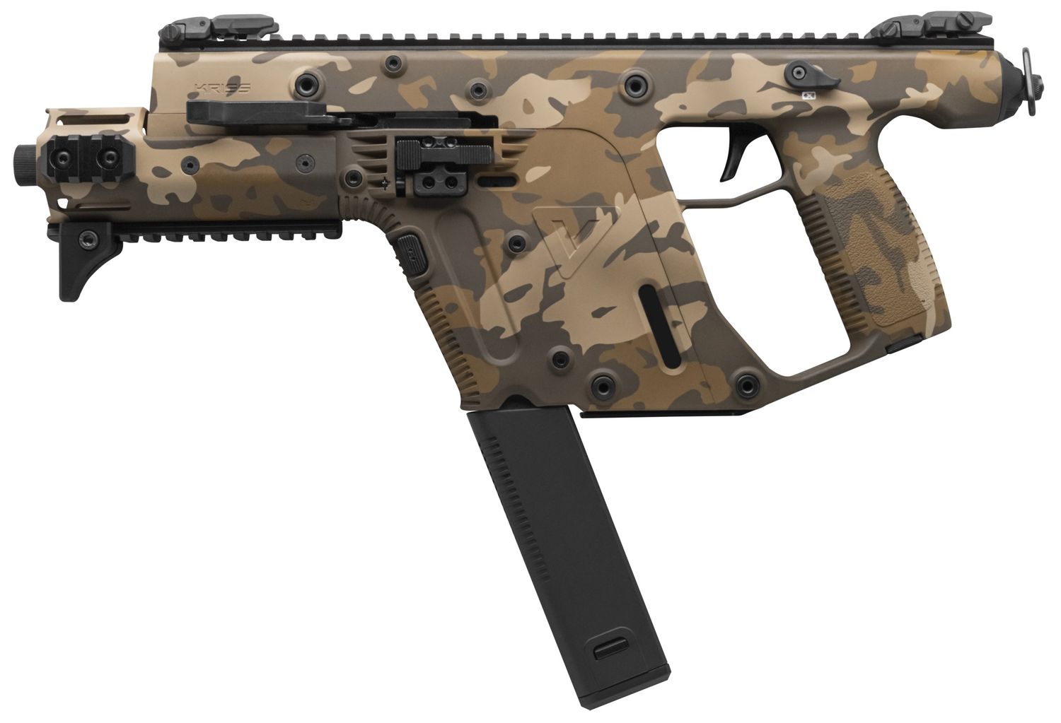 Kriss USA Vector SDP Enhanced Pistol KV45-PMCFDE30, 45 ACP, 6.5in, FDE Mc Polymer, 30 Rds