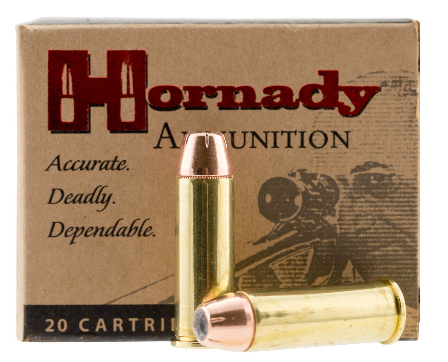 Hornady Handgun Ammunition 9088, 44 Remington Mag, XTP Jacketed Hollow Point (HP), 300 GR, 1150 fps, 20 Rd/bx