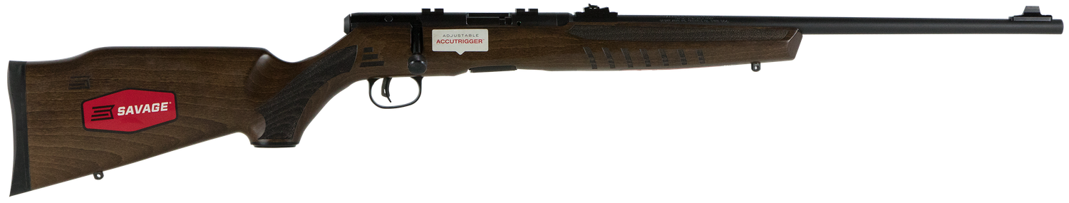 Savage Arms B17 Bolt-Action Rifle 70810, 17 HMR, 21", Walnut Stock, Black Finish, 10 Rds