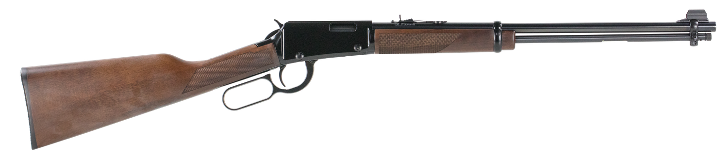 Henry Lever Action Rifle H001M, 22 Magnum (WMR), 19 1/4", Walnut Stock, Blue Finish, 11 Rds