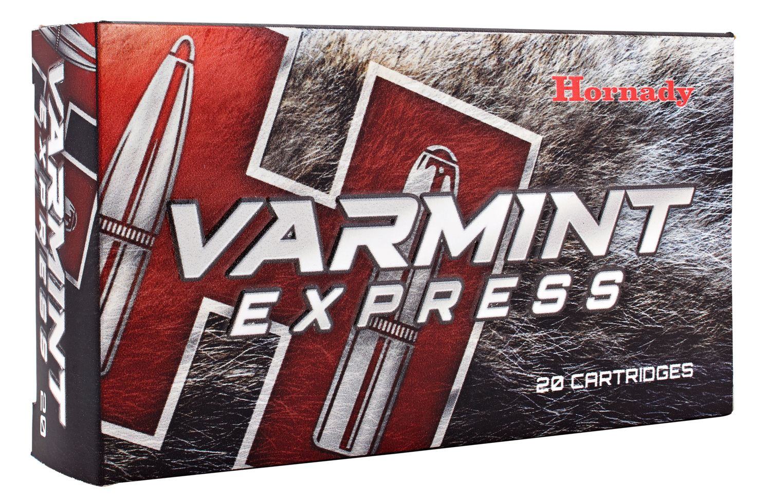 Hornady Varmint Express V-Max CF Rifle Ammunition 8302, 22 Hornet, V-Max, 35 GR, 3100 fps, 25 Rd/bx