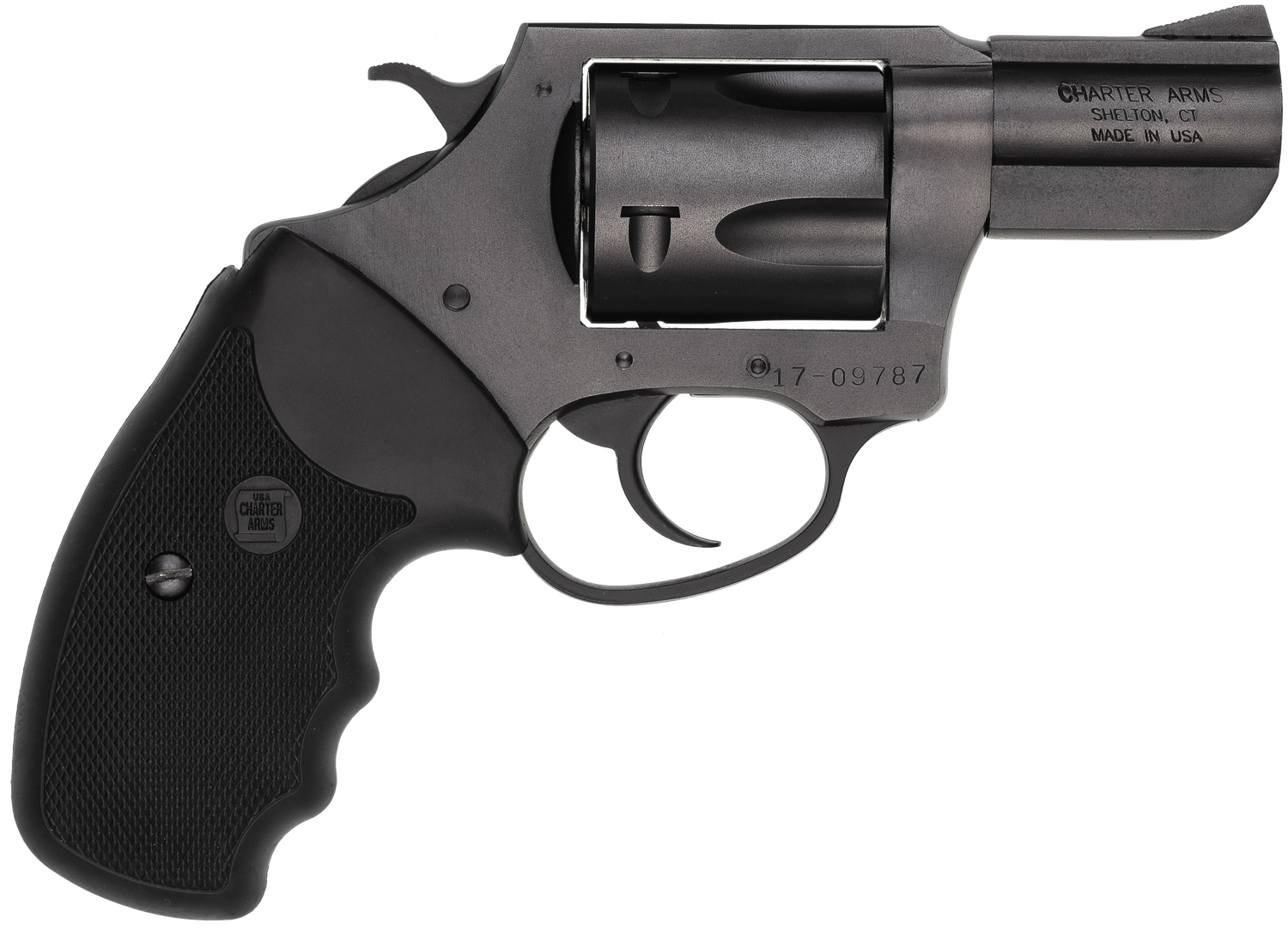 Charter Arms Mag Pug Revolver 13520, 357 Magnum, 2" Ported BBL, Rubber Grip, Blue Finish, 5 Rd