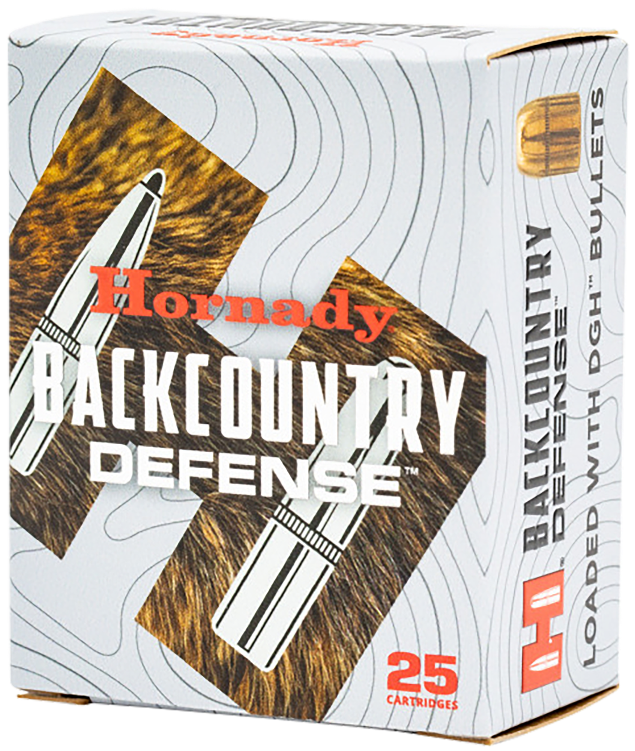 Hornady Back Country Pistol Ammunition 90608, 357 Magnum, Dangerous Game Hunting (DH), 165 gr, 25 Rd/Bx