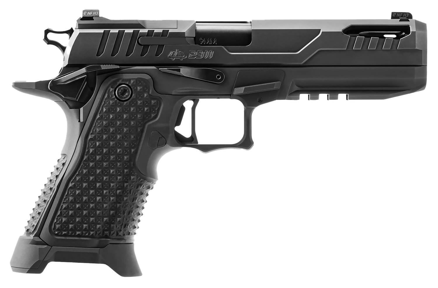 OA DEFENSE 2311 Pro Elite w/Kit Optic Ready Pistol OA2311FPROELTBLKPRT21, 9mm Luger, 5in, Black Grips, Black Finish, 17 Rds
