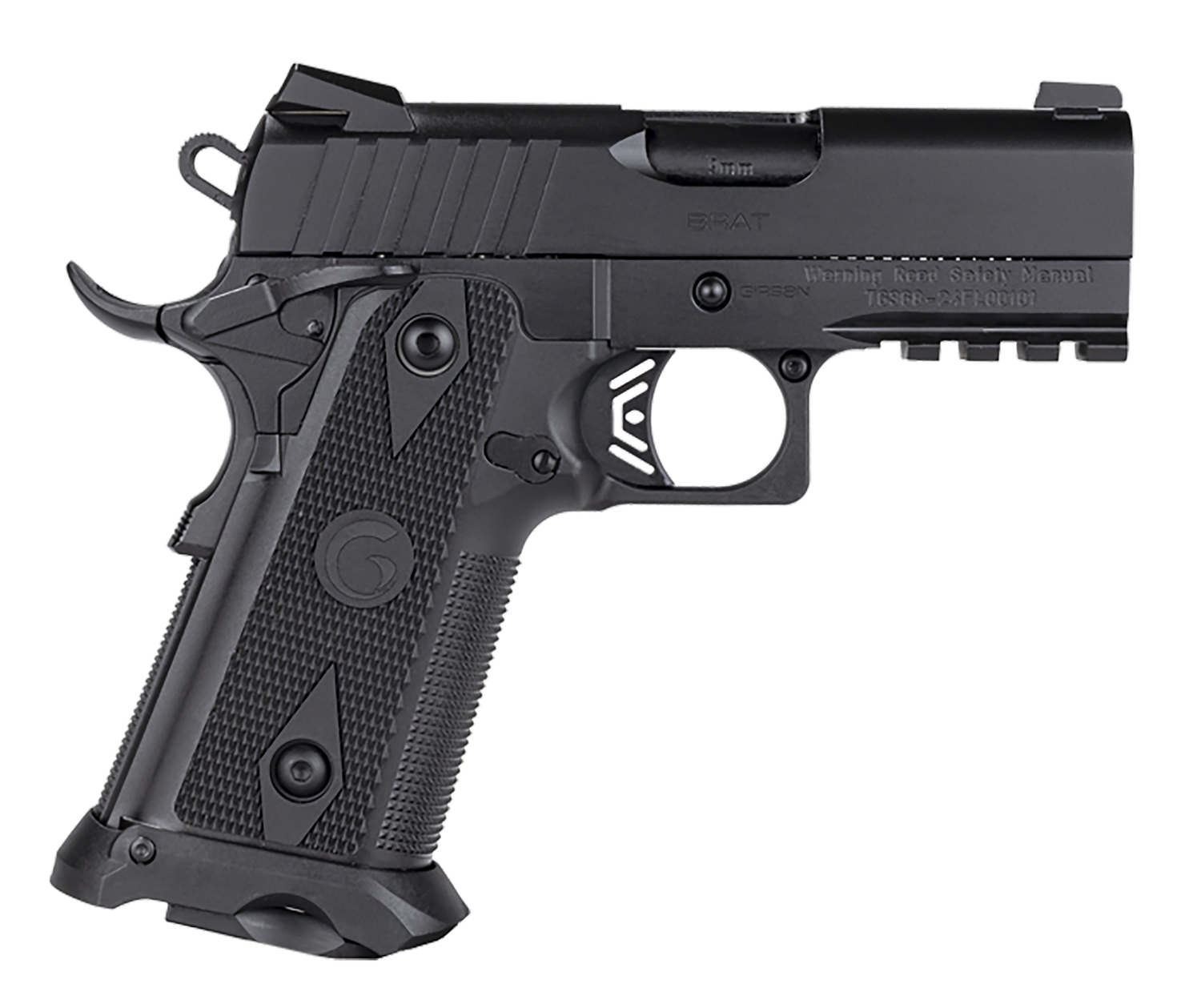 EAA Witness2311 Pistol 395055, 45 ACP, 3.40in, Black Checkered Polymer Grips, Black Finish, 11 Rds