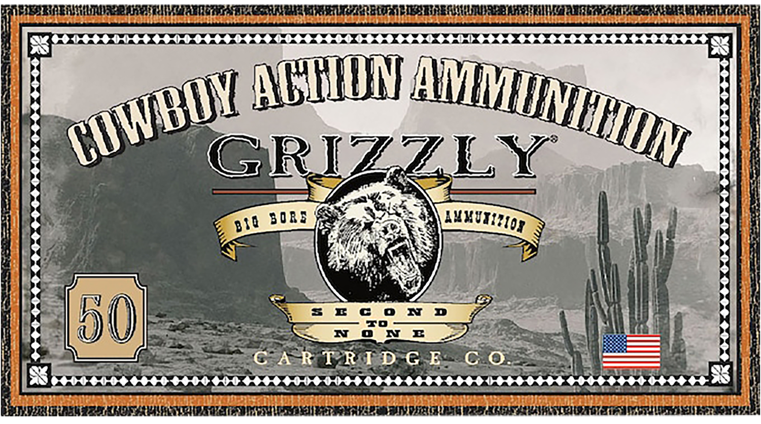 Grizzly Ammunition Cowboy Action Pistol Ammunition GC41M8, 41 Mag, Semi Wad-Cutter, 210 GR, 975 fps, 20 Rd/bx