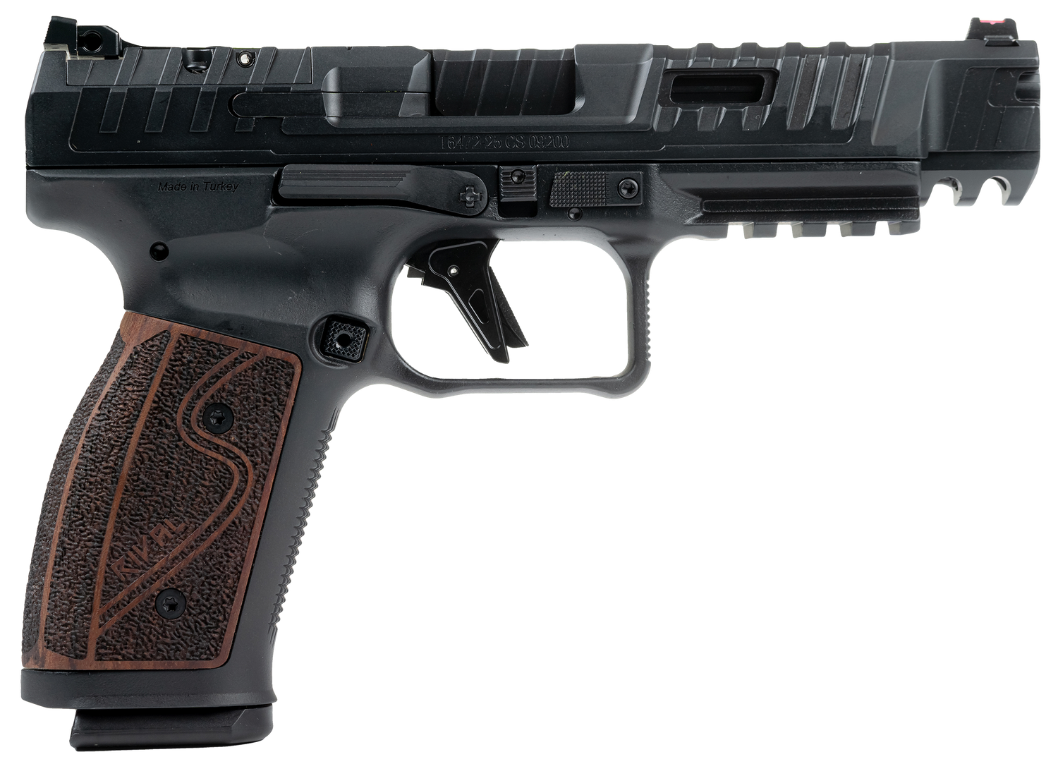 Century SFx Rival-S Optic Ready Pistol HG7010R-N, 9mm, 5in, Rosewood Grips, Black Finish, 18 Rds
