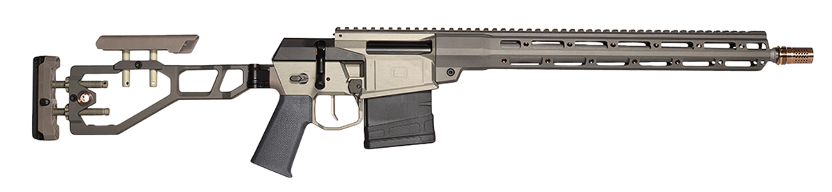 Q The Fix Bolt Action Rifle FIX-6.5-16IN-GRY, 6.5 Creedmoor, 16", Gray Finish, Folding Stock, 10 Rds