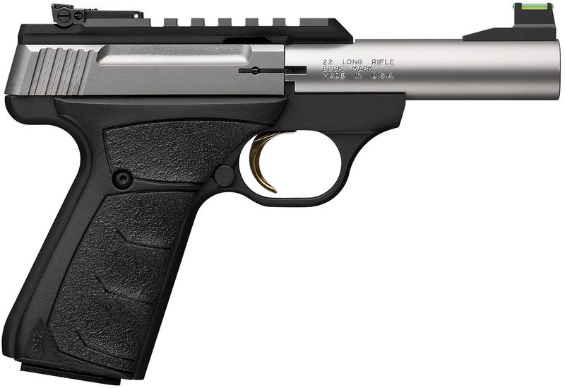 Browning Buck Mark Plus Micro Bull Pistol 051605490, 22 LR, 4in, Black Overmolded UFX Grips, Matte Black Finish, 10 Rds