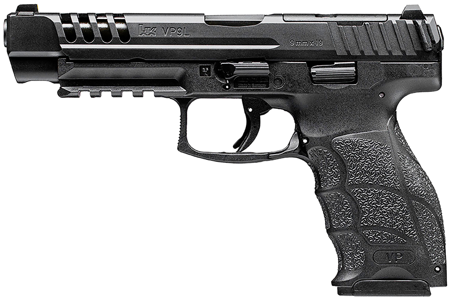 Heckler & Koch VP9L Optic Ready Pistol 81001158, 9mm Luger, 5in, Black Interchangeable Backstrap Grips, 10 Rds